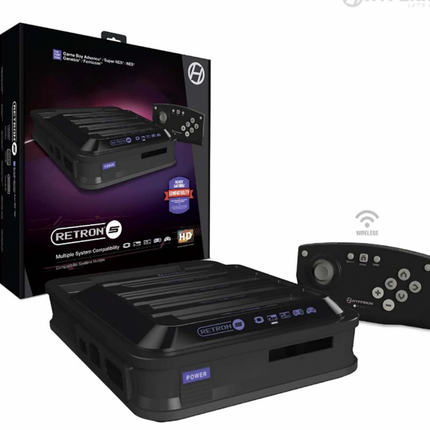 RetroN 5: HD Gaming ConsoleFor: Game Boy Advance® / Game Boy Color® / Game Boy ® / Super NES® / NES® / Super Famicom™ / Famicom™ / Genesis® / Mega Drive™ / Master System®