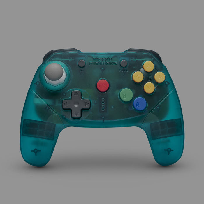 Brawller Controller Brawler64 Bluetooth NSO Edition Controller (Transparent Blue) – Games ...